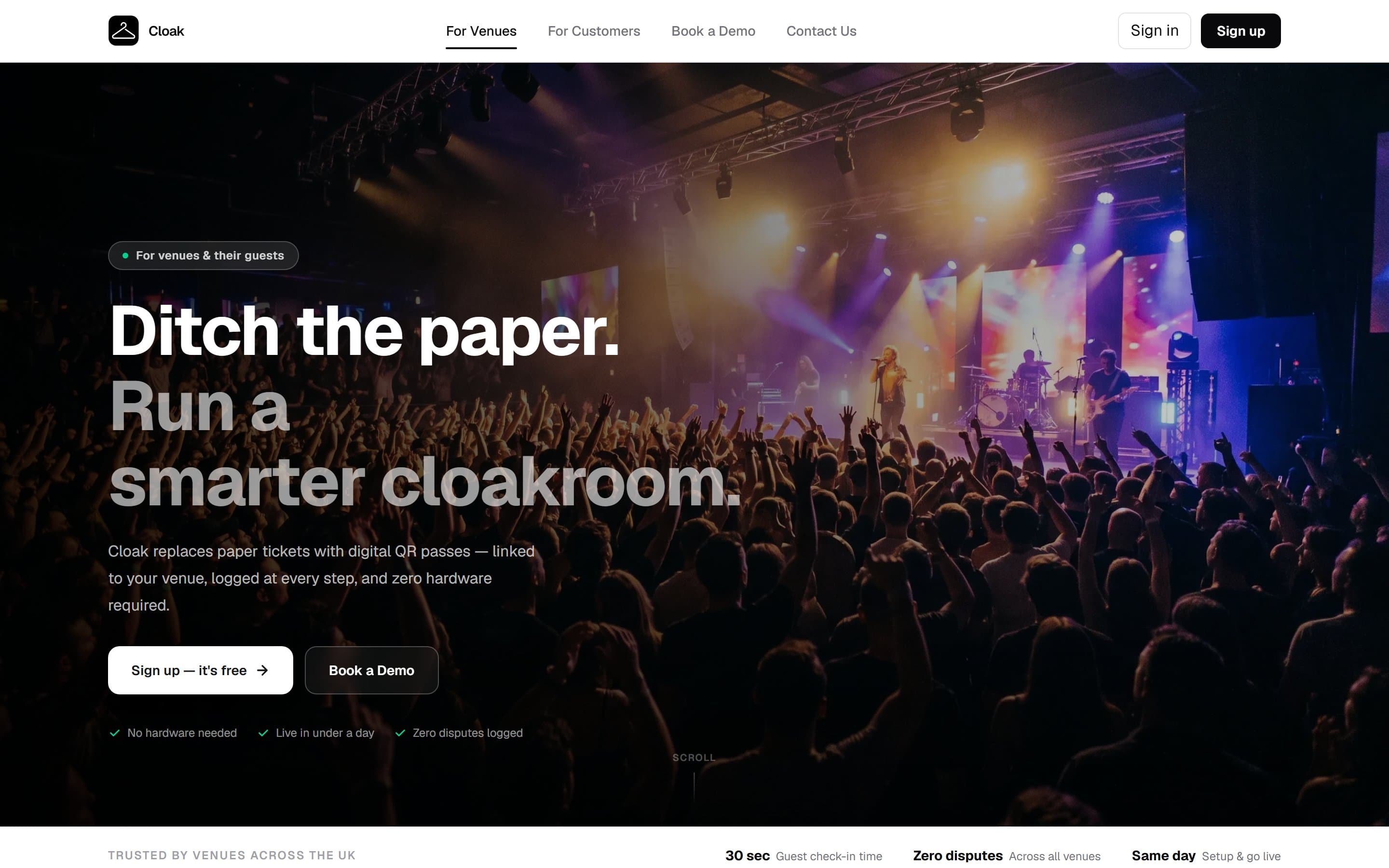 Cloak — homepage