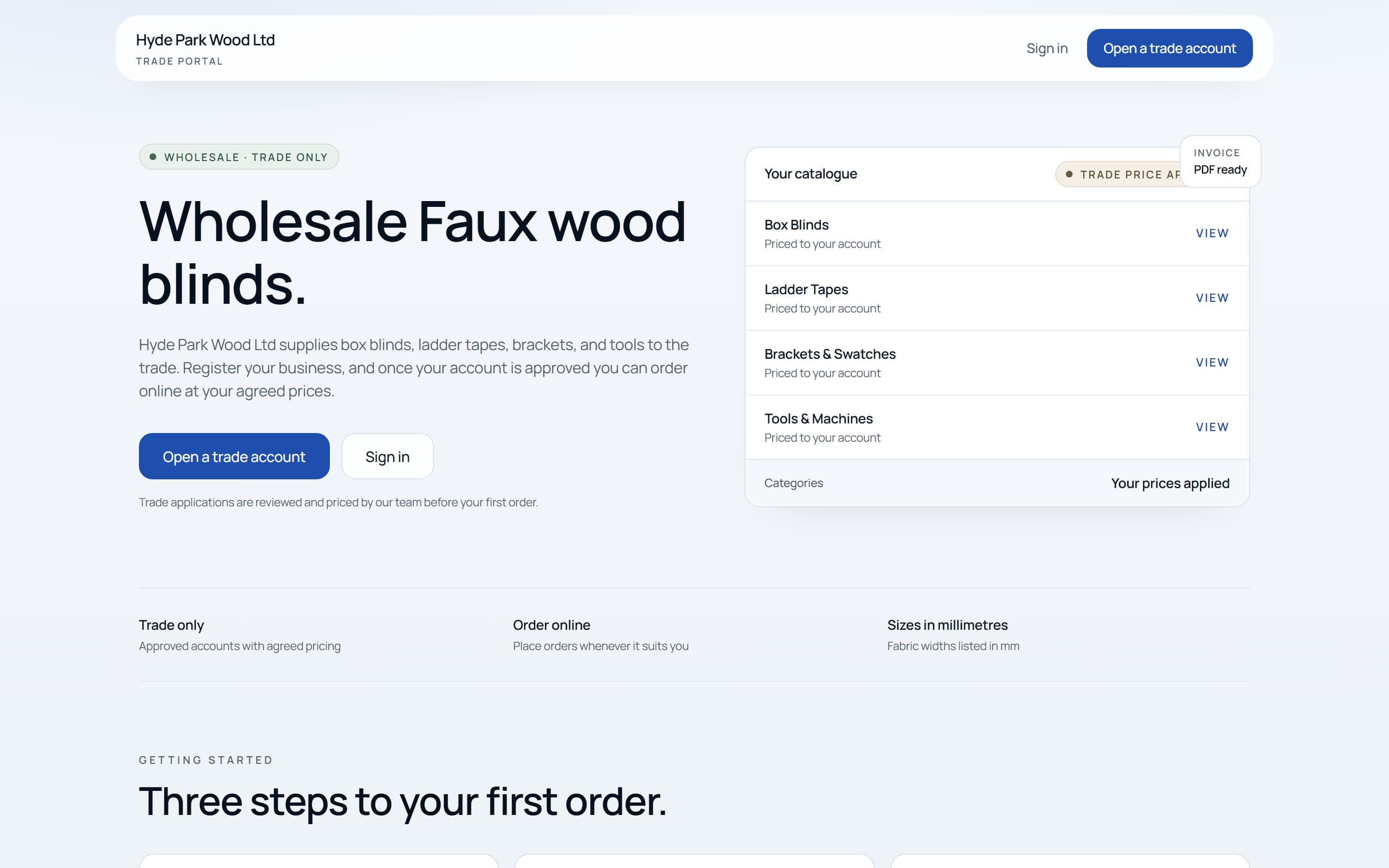 Hyde Park Wood — homepage